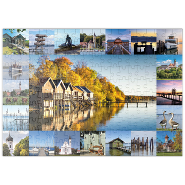 puzzleplate Ammersee Collage No. 1 - Bayern, Deutschland 200 Puzzle