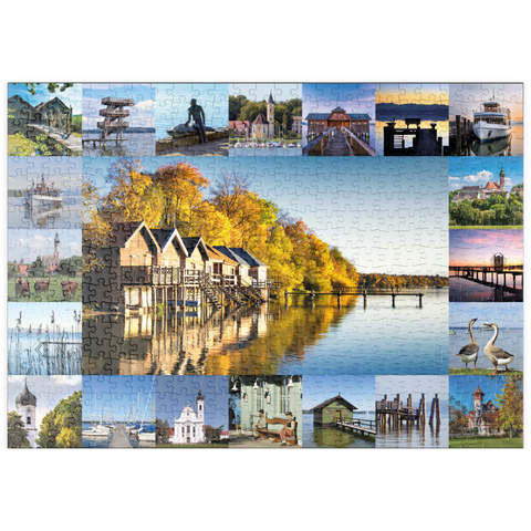 puzzleplate Ammersee Collage No. 1 - Bayern, Deutschland 500 Puzzle