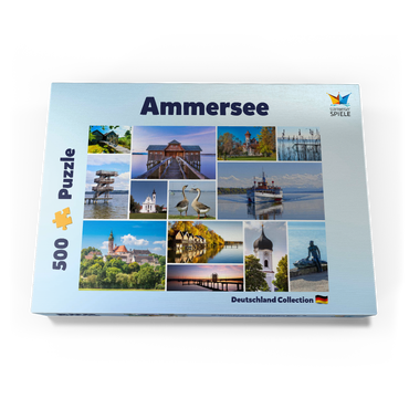 Ammersee Collage No. 2 - Bayern, Deutschland 500 Puzzle Schachtel Ansicht3