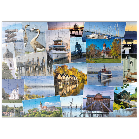 puzzleplate Ammersee Collage No. 3 - Bayern, Deutschland 200 Puzzle