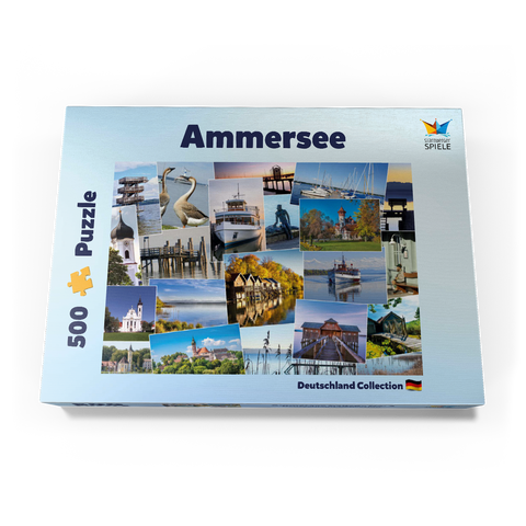 Ammersee Collage No. 3 - Bayern, Deutschland 500 Puzzle Schachtel Ansicht3