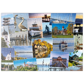 Darstellung des Puzzle-Motivs Ammersee Collage No. 3 - Bayern, Deutschland – Puzzleteile: 500