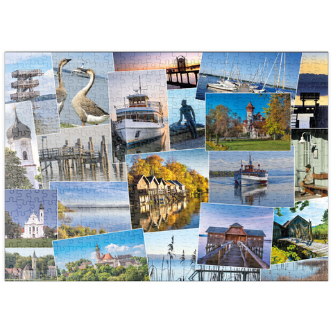 puzzleplate Ammersee Collage No. 3 - Bayern, Deutschland 500 Puzzle