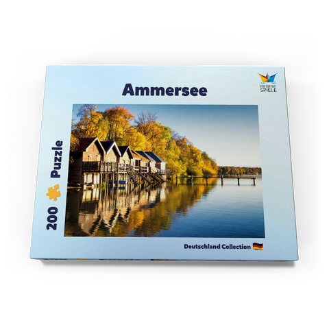 Ammersee - Bootshäuser in Stegen - Bayern 200 Puzzle Schachtel Ansicht3