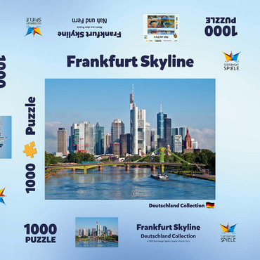 Frankfurt Skyline 1000 Puzzle Schachtel 3D Modell