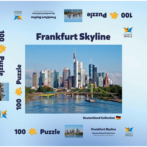 Frankfurt Skyline 100 Puzzle Schachtel 3D Modell