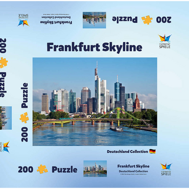 Frankfurt Skyline 200 Puzzle Schachtel 3D Modell