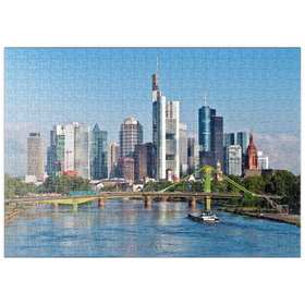 Darstellung des Puzzle Motivs Frankfurt Skyline - Puzzleteile: 500