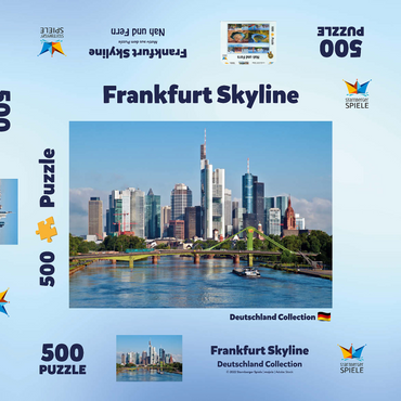 Frankfurt Skyline 500 Puzzle Schachtel 3D Modell