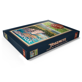 Darstellung des Puzzle Motivs Yosemite National Park - The Grand View of El Capitan, Vintage Travel Poster - Puzzleteile: 100