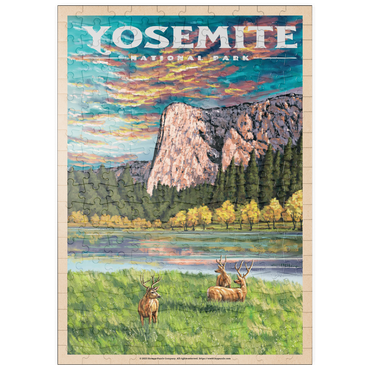 puzzleplate Yosemite National Park - The Grand View of El Capitan, Vintage Travel Poster 200 Puzzle