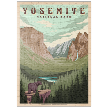 puzzleplate Yosemite National Park - Yosemite Valley, Vintage Travel Poster 200 Puzzle