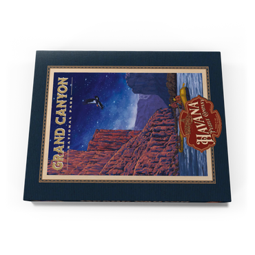 Grand Canyon National Park - Night Rafting, Vintage Travel Poster 100 Puzzle Schachtel Ansicht3