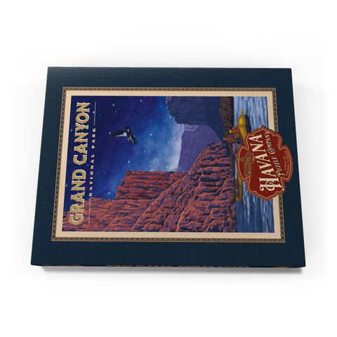 Grand Canyon National Park - Night Rafting, Vintage Travel Poster 200 Puzzle Schachtel Ansicht3