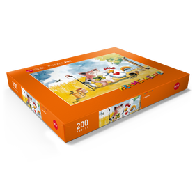 Alternative Darstellung des Puzzle-Motivs With Ice - Heine Drei Freunde und ein Eis - Helme Heine – Puzzleteile: 200