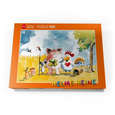 With Ice - Heine Drei Freunde und ein Eis - Helme Heine 500 Puzzle Schachtel Ansicht3
