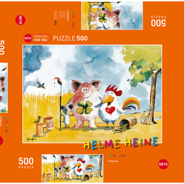 With Ice - Heine Drei Freunde und ein Eis - Helme Heine 500 Puzzle Schachtel 3D Modell
