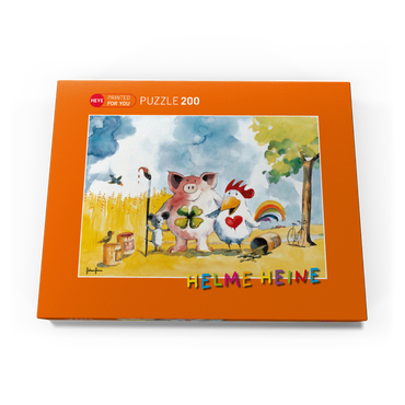 In Happiness - Heine Drei Freunde im Glück - Helme Heine 200 Puzzle Schachtel Ansicht3