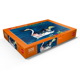 Alternative Darstellung des Puzzle-Motivs By The Lake - Heine Drei Freunde am See - Helme Heine – Puzzleteile: 500