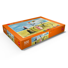 Alternative Darstellung des Puzzle-Motivs On Tour - Heine Drei Freunde auf Tour - Helme Heine – Puzzleteile: 500