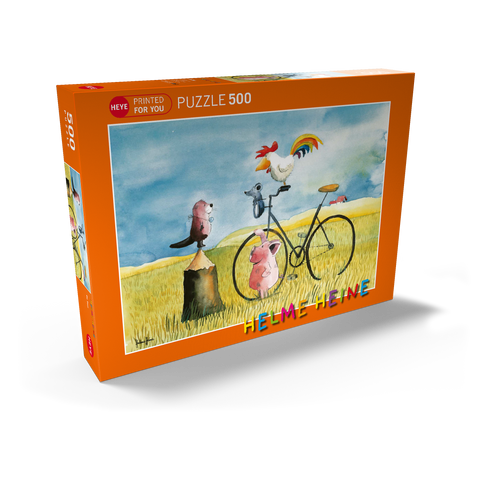 On Tour - Heine Drei Freunde auf Tour - Helme Heine 500 Puzzle Schachtel Ansicht2