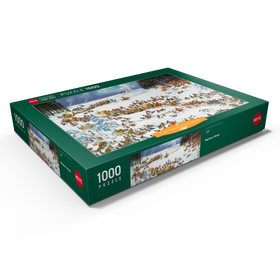 Darstellung des Puzzle Motivs Napoleon's Winter - Jean-Jacques Loup - Cartoon Classics - Puzzleteile: 1000