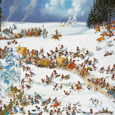 Napoleon's Winter - Jean-Jacques Loup - Cartoon Classics 1000 Puzzle 3D Modell