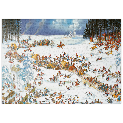puzzleplate Napoleon's Winter - Jean-Jacques Loup - Cartoon Classics 500 Puzzle