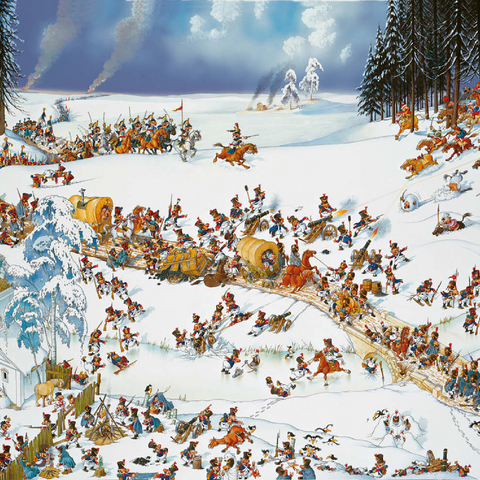 Napoleon's Winter - Jean-Jacques Loup - Cartoon Classics 500 Puzzle 3D Modell