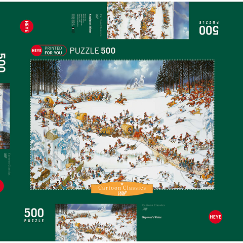 Napoleon's Winter - Jean-Jacques Loup - Cartoon Classics 500 Puzzle Schachtel 3D Modell