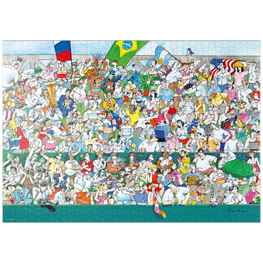 puzzleplate Sports Fans I (Brasilien) - Blachon - Cartoon Classics 1000 Puzzle