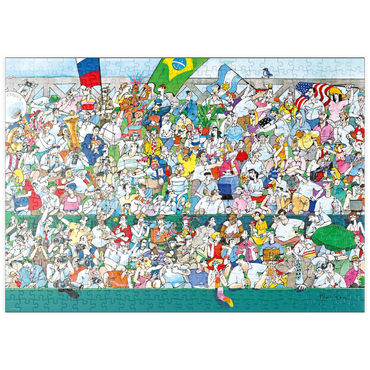 puzzleplate Sports Fans I (Brasilien) - Blachon - Cartoon Classics 500 Puzzle