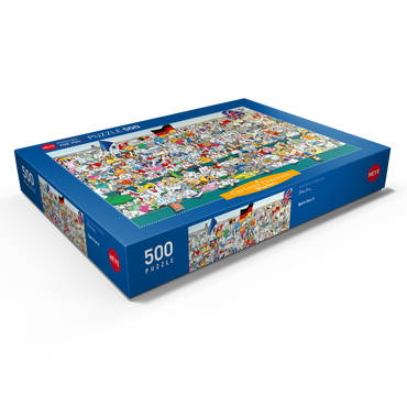 Sports Fans II (Deutschland) - Blachon - Cartoon Classics 500 Puzzle Schachtel Ansicht1