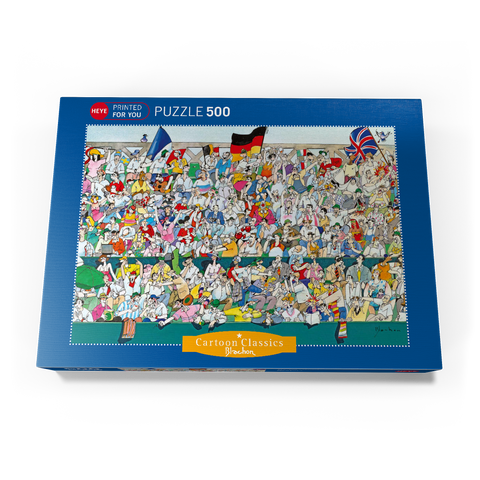 Sports Fans II (Deutschland) - Blachon - Cartoon Classics 500 Puzzle Schachtel Ansicht3