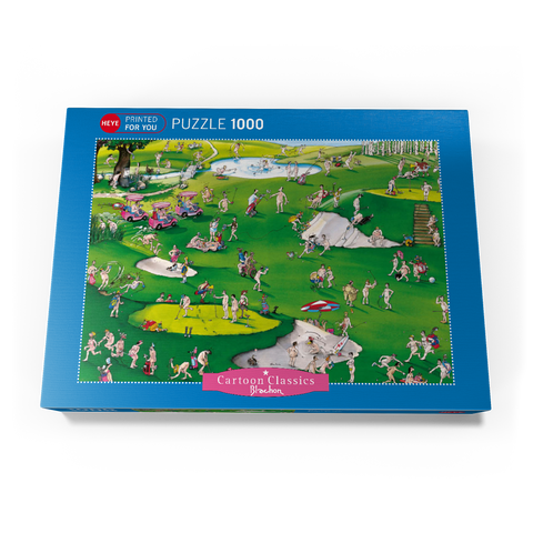 Golfer’s Paradise - Blachon - Cartoon Classics 1000 Puzzle Schachtel Ansicht3