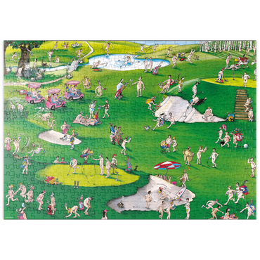 puzzleplate Golfer’s Paradise - Blachon - Cartoon Classics 500 Puzzle