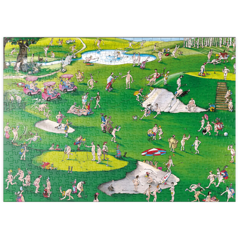 puzzleplate Golfer’s Paradise - Blachon - Cartoon Classics 500 Puzzle