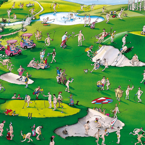 Golfer’s Paradise - Blachon - Cartoon Classics 500 Puzzle 3D Modell