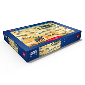 Alternative Darstellung des Puzzle-Motivs Paris-Dakar - Blachon - Cartoon Classics – Puzzleteile: 1000