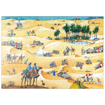 puzzleplate Paris-Dakar - Blachon - Cartoon Classics 500 Puzzle