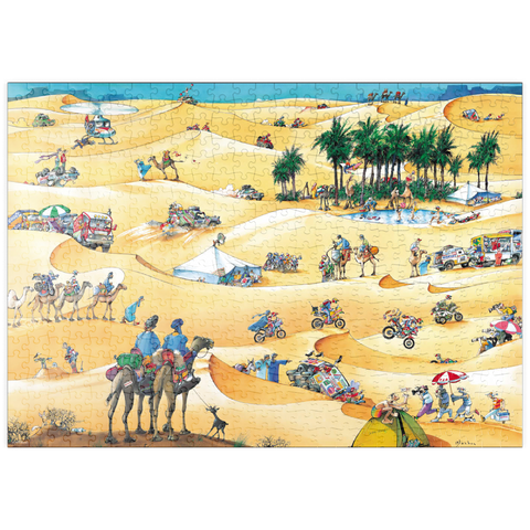 puzzleplate Paris-Dakar - Blachon - Cartoon Classics 500 Puzzle