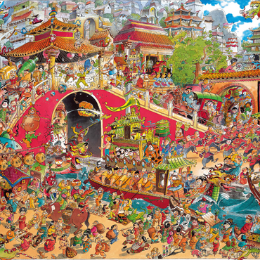 China Town - Hugo Prades 1000 Puzzle 3D Modell