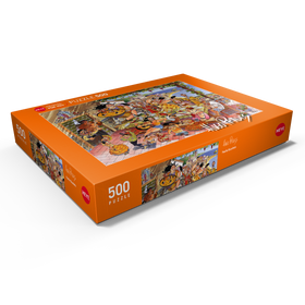 Alternative Darstellung des Puzzle-Motivs Paella Española - Hugo Prades – Puzzleteile: 500