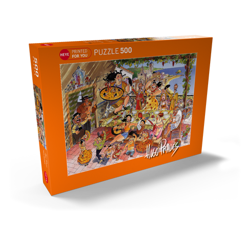 Paella Española - Hugo Prades 500 Puzzle Schachtel Ansicht2