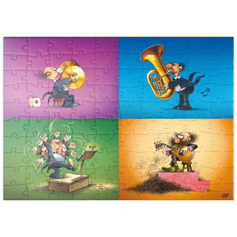 puzzleplate Musicians - Jean-Jacques Loup - Cartoon Classics 100 Puzzle