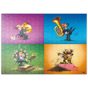 puzzleplate Musicians - Jean-Jacques Loup - Cartoon Classics 200 Puzzle