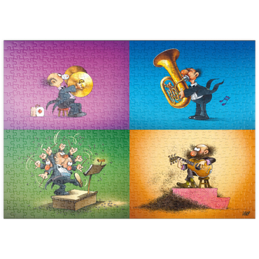 puzzleplate Musicians - Jean-Jacques Loup - Cartoon Classics 500 Puzzle