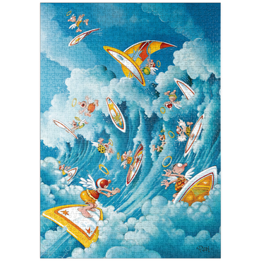 puzzleplate Surfing in Heaven - Michael Ryba - Cartoon Classics 1000 Puzzle