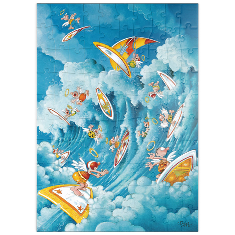 puzzleplate Surfing in Heaven - Michael Ryba - Cartoon Classics 100 Puzzle
