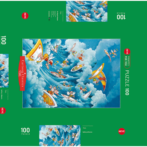 Surfing in Heaven - Michael Ryba - Cartoon Classics 100 Puzzle Schachtel 3D Modell